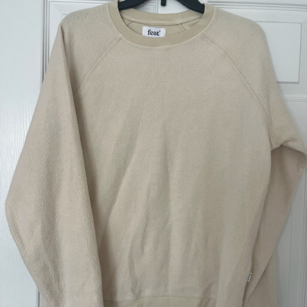 Cream Crew Neck + Sweat Pant